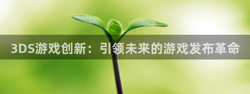 江苏bbin视讯智得新材料：3DS游戏创新：引领未来的游戏发布革命