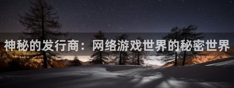 bbin视讯子教育科技有限公司：神秘的发行商：网络游戏世界的秘密世界